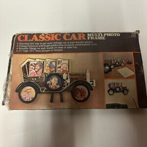 NIB Vintage Classic Car Multi-Photo Frame 12.75" #200